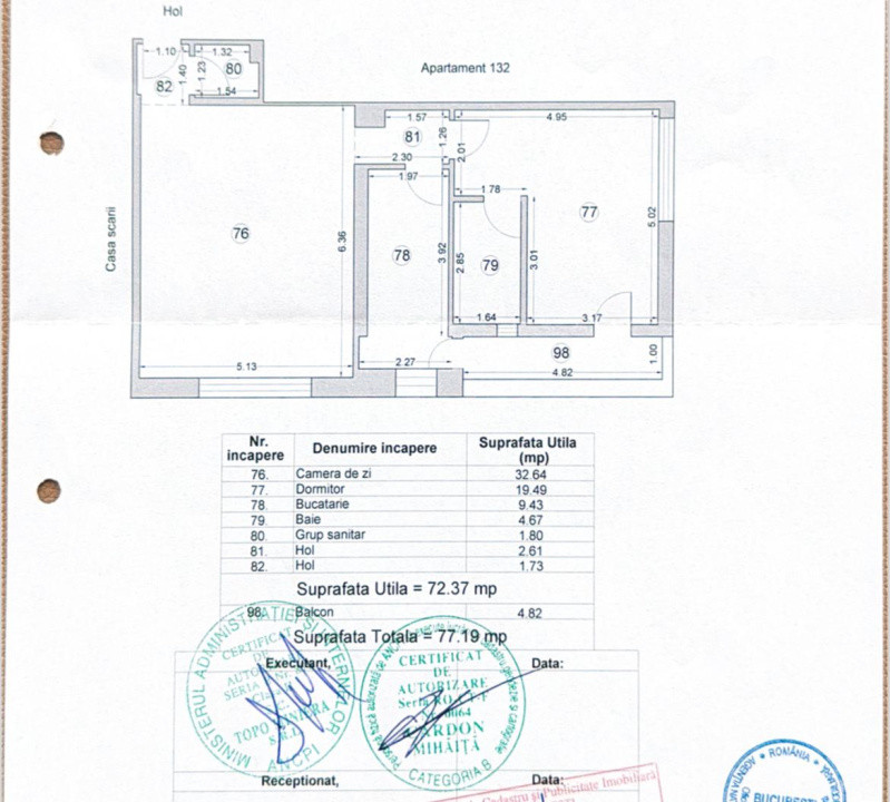 Apartament - 2 camere - semidecomandat - Zona C tin Brancoveanu 