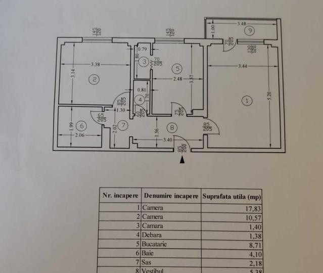 Apartament - 2 camere - decomandat - Tineretului 