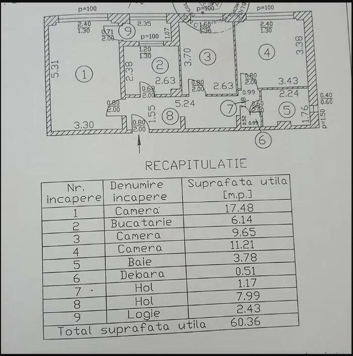 Apartament 3 Camere MOBILAT/UTILAT zona Linistita - Pantelimon -