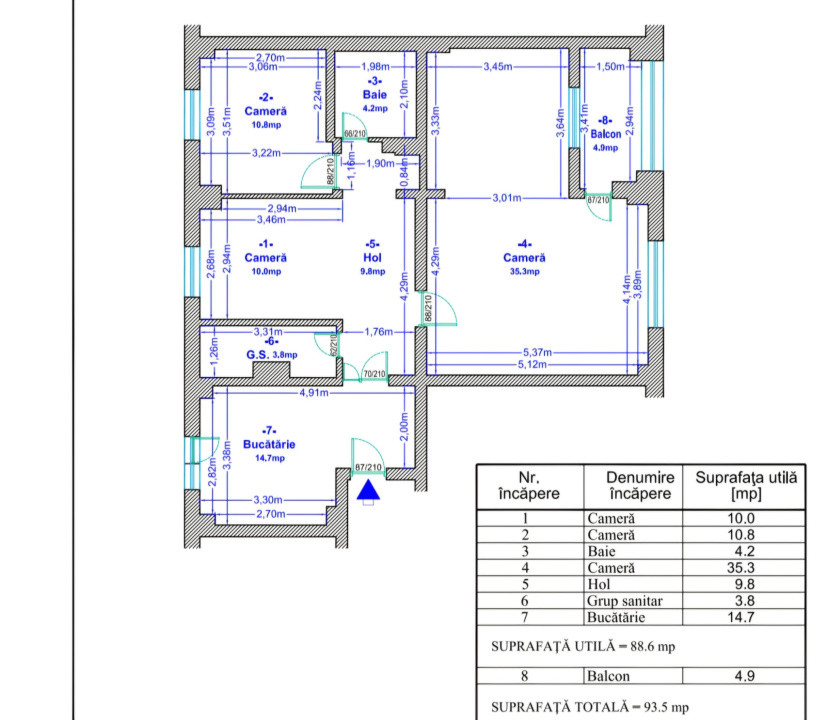 Apartament-de vanzare-4 camere-decomandat-zona Lujerului