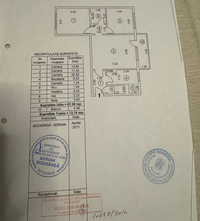 Apartament 3 camere - Dr. Taberei