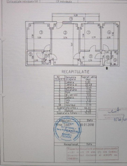 APARTAMENT 3 CAMERE 13 SEPTEMBRIE-RAZOARE