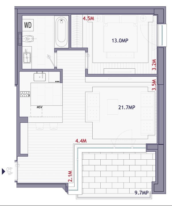 APARTAMENT DE 2 CAMERE PREMIUM, NOU, PARCARE, ONE TIMPURI NOI