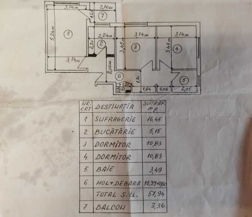 3 CAMERE - GIULESTI - CRANGASI 