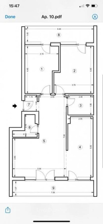 APARTAMENT DE 3 CAMERE, 90 MP UTILI, VOLUNTARI