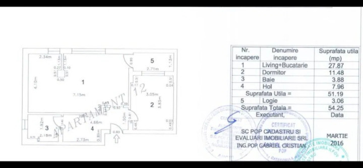 Apartament 2 camere-Prel.Ghencea/Cartierul Latin-Centrala proprie-Loc de parcare