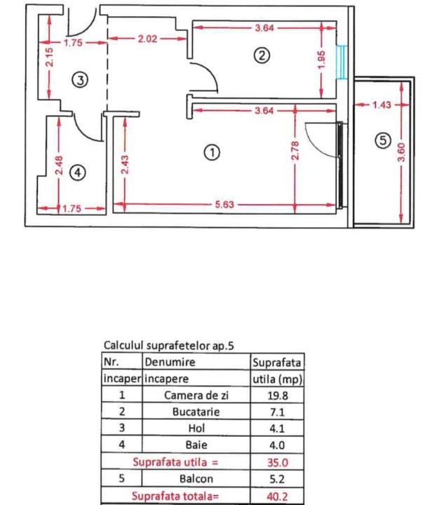 Garsoniera ARBO Mogosoaia - 40 mp -