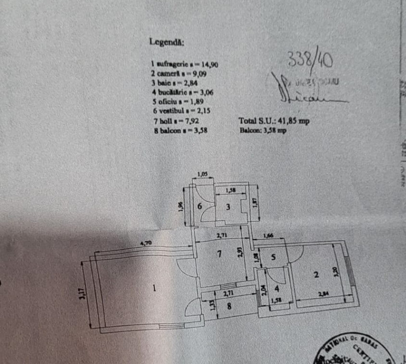 Apartament 2 camere - zona Lujerului - Centrala proprie