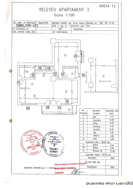 Apartament 2 camere langa Cambrigde School