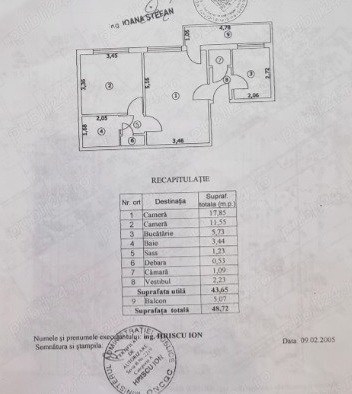 Apartament 2 camere - BLOC ANVELOPATE - zona 1 MAI- ION MIHALACHE