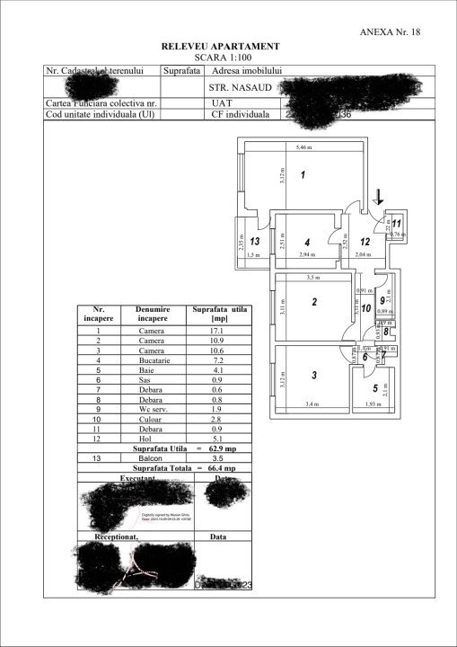 APARTAMENT 3 CAMERE-TRAFIC GREU-NASAUD-DECOMANDAT-2 BAI