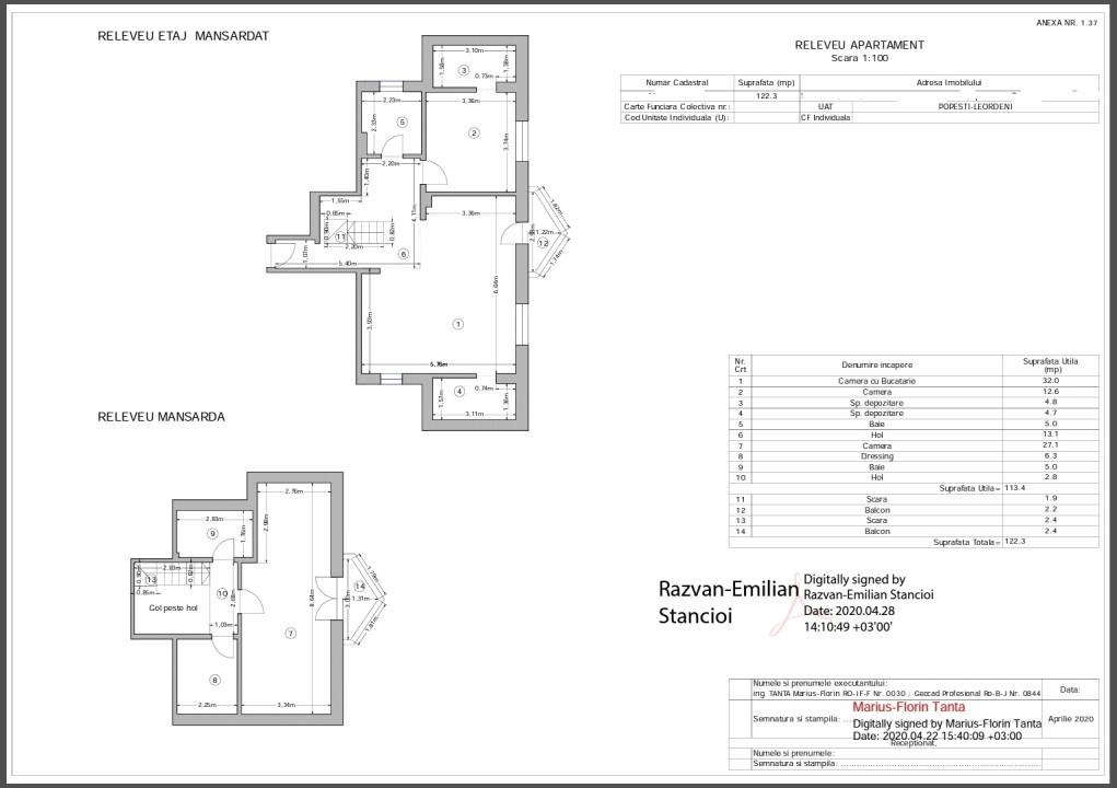 Duplex/Penthouse - MOBILAT UTILAT- Popesti-Leordeni 