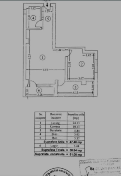 Apartament 2 camere - ETAJ 2 - zona DAMAROAIA