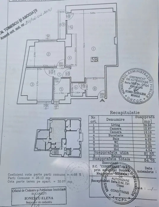 APARTAMENT DE 3 CAMERE, 81MP, MODERN, PARCARE, POLONA