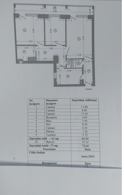 APARTAMENT 3 CAMERE-OBOR-MIHAI BRAVU-BLOC ALMO