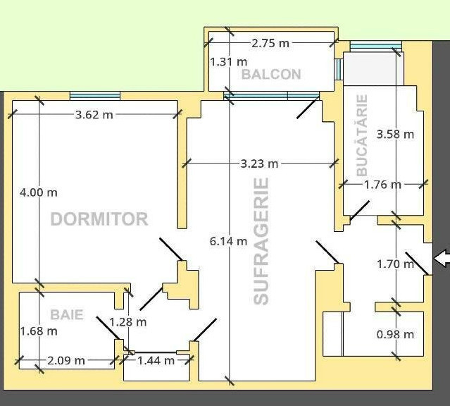 Apartament 2 camere-Cimisgiu/Central-Boxa la subsol