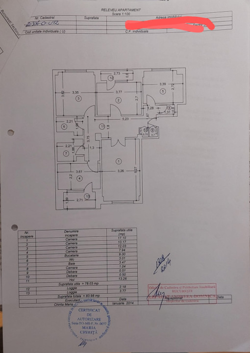 APARTAMENT 4 CAMERE-SEBASTIAN-CALEA RAHOVEI-2 BAI-2 BALCOANE-REABILITAT