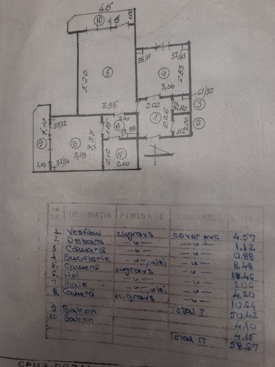 Apartament 2 camere Soseaua Oltenitei-Piata Sudului-Necesita Renovare