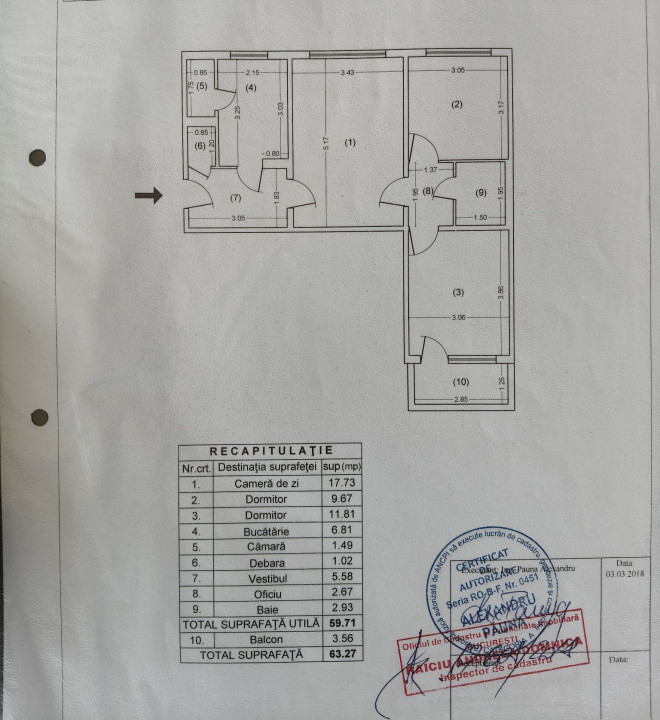 Apartament 3 camere-semidecomandat-zona Drumul Taberei - Favorit