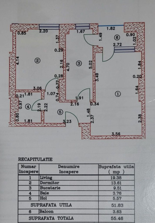 APARTAMENT 2 CAMERE - MOBILAT - UTILAT - 2 LOCURI PARCARE