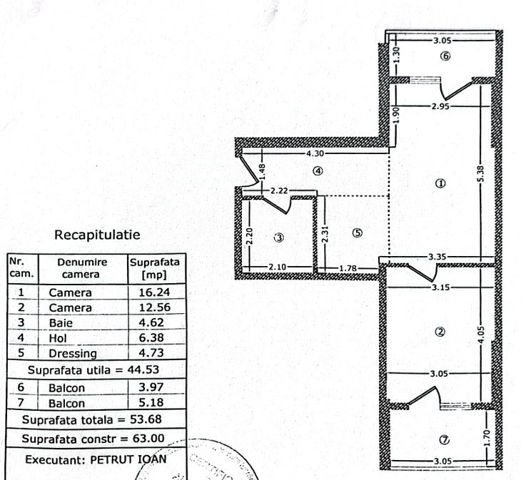 2 CAMERE - MOBILAT - UTILAT - LOC PARCARE SUBTERAN 