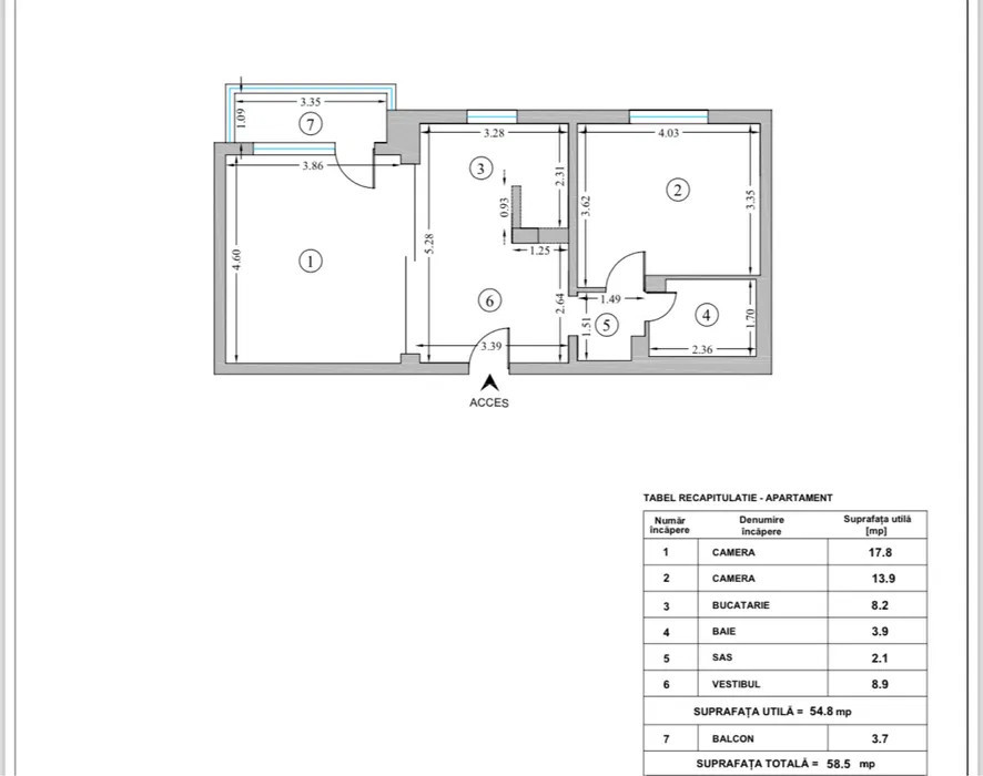 Apartament 2 Camere -59 Mp Bloc Reabilitat- Lacul Tei Parcul Circului