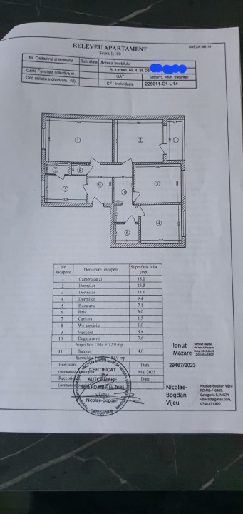 APARTAMENT 4 CAMERE-ANTIAERIANA-OMV-SOSEAUA ALEXANDRIEI-CENTRALA