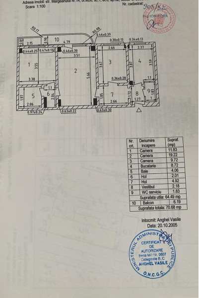 APARTAMENT 3 CAMERE-RAHOVA-MARGEANULUI-2 BAI-DECOMANDAT-REABILITAT