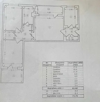 Apartament 3 camere semidecomandat - Sos Colentina- vedere mixta