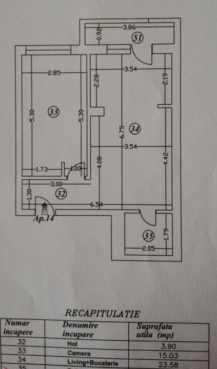 Apartament 2 camere Berceni-Postalionului