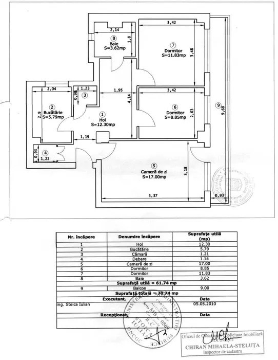 Apartament 3 camere Obor-Magazinul Bucur Obor