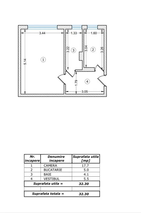 GARSONIERA DECOMANDATA ETAJ 1-BLOC MIXT- BRANCOVEANU-MARIE CURIE 