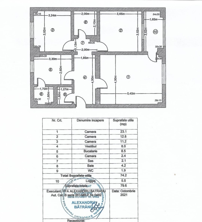 Apartament 3 camere decomandate Bld Octavian Goga-Unirii- Stradal