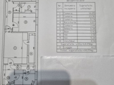 Apartament 3 camere - Titan - Piata Minis - posibilitate centrala