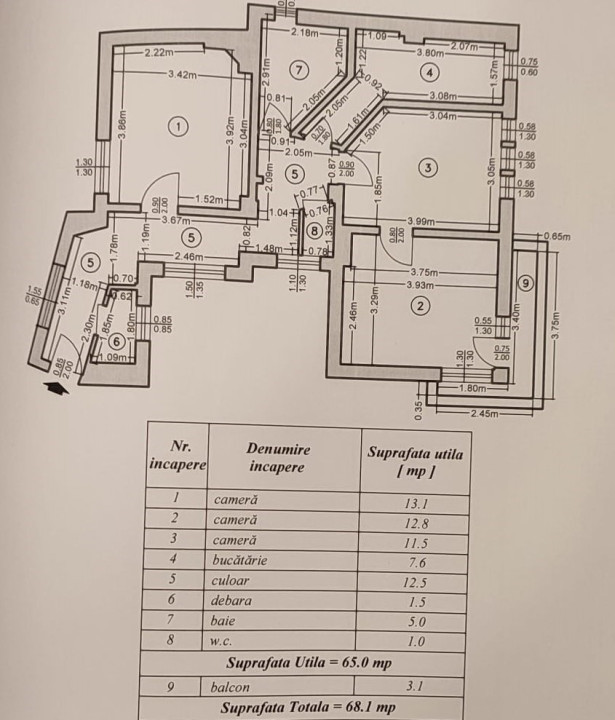 Apartament 3 camere-zona Parcul Carol