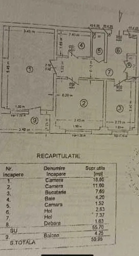  Apartament  2 CAMERE DECOMANDAT- CIMITIRUL ARMENESC 