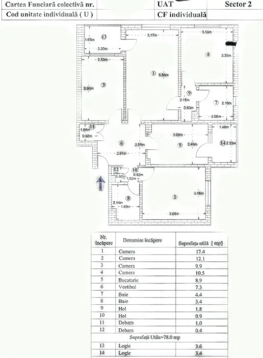 Apartament 4 camere Pantelimon-Delfinului-Posibilitate Montare Centrala Termica