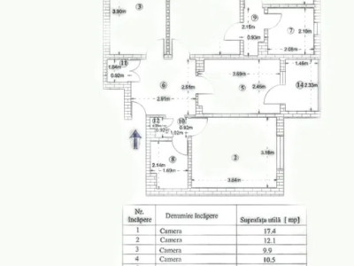 Apartament 4 camere Pantelimon-Delfinului-Posibilitate Montare Centrala Termica