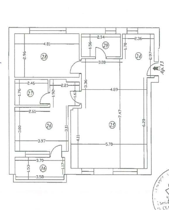 Apartament 3 camere - la cheie -Oraselul Copiilor