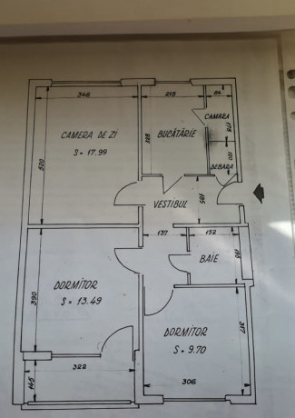 Apartament 3 camere decomandat-etaj1-Ct. Brancoveanu - 