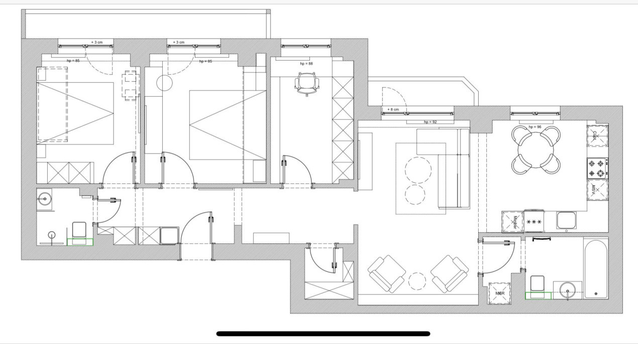 Apartament 4 camere- decomandat-zona Mosilor