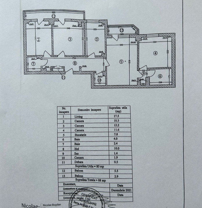 Apartament 4 camere- decomandat-zona Mosilor