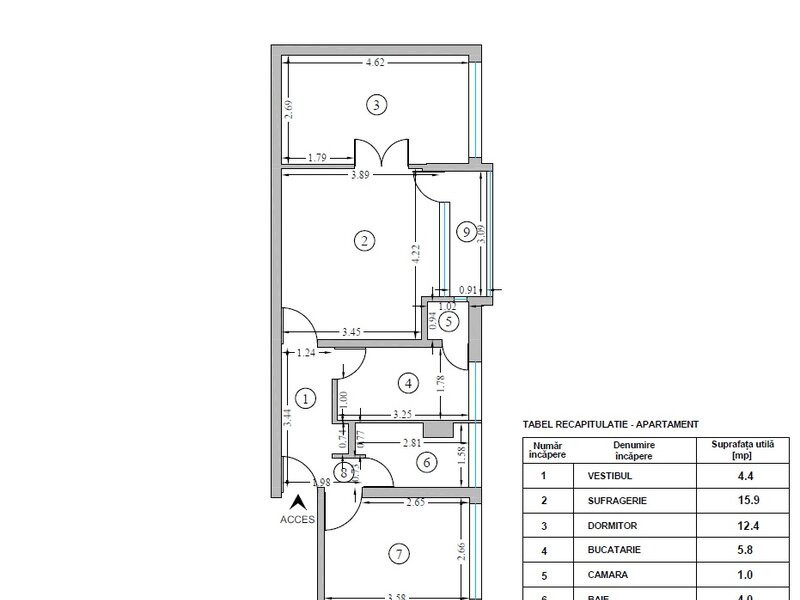 Apartament 3 camere - 10 minute Metrou Piata Sudului 