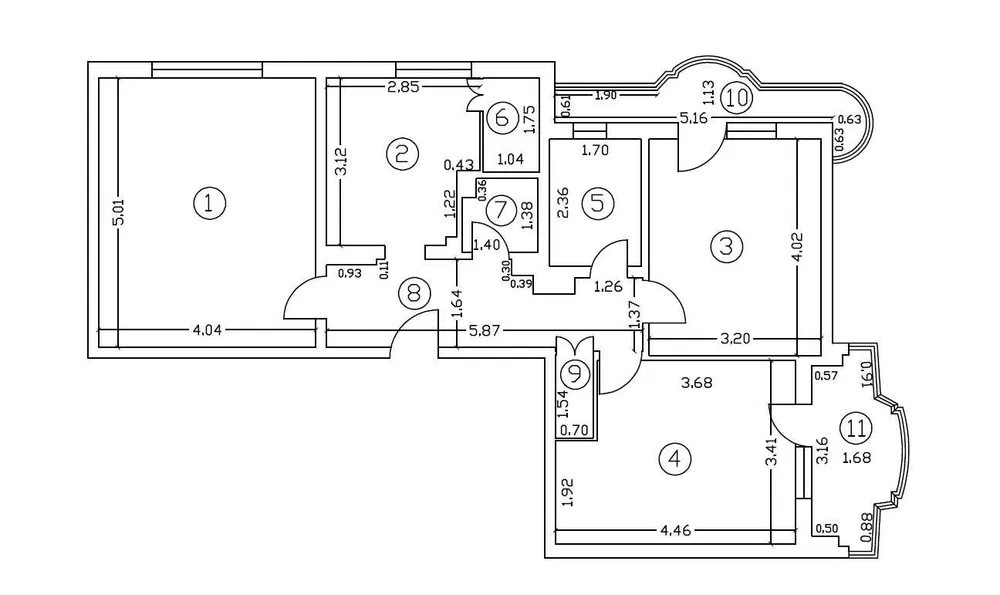 Apartament 3 camere decomandat-an 1992- Doamna Ghica - 