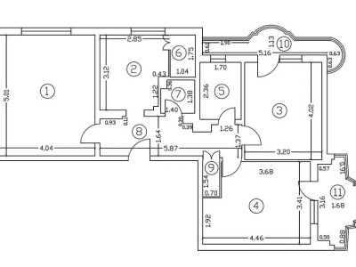 Apartament 3 camere decomandat-an 1992- Doamna Ghica - 