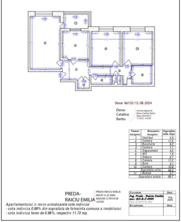 Apartament 3 camere -Metrou Obor -Mosilor 