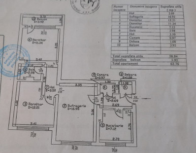 APARTAMENT 3 CAMERE - OBOR - BISERICA SF. DUMITRU