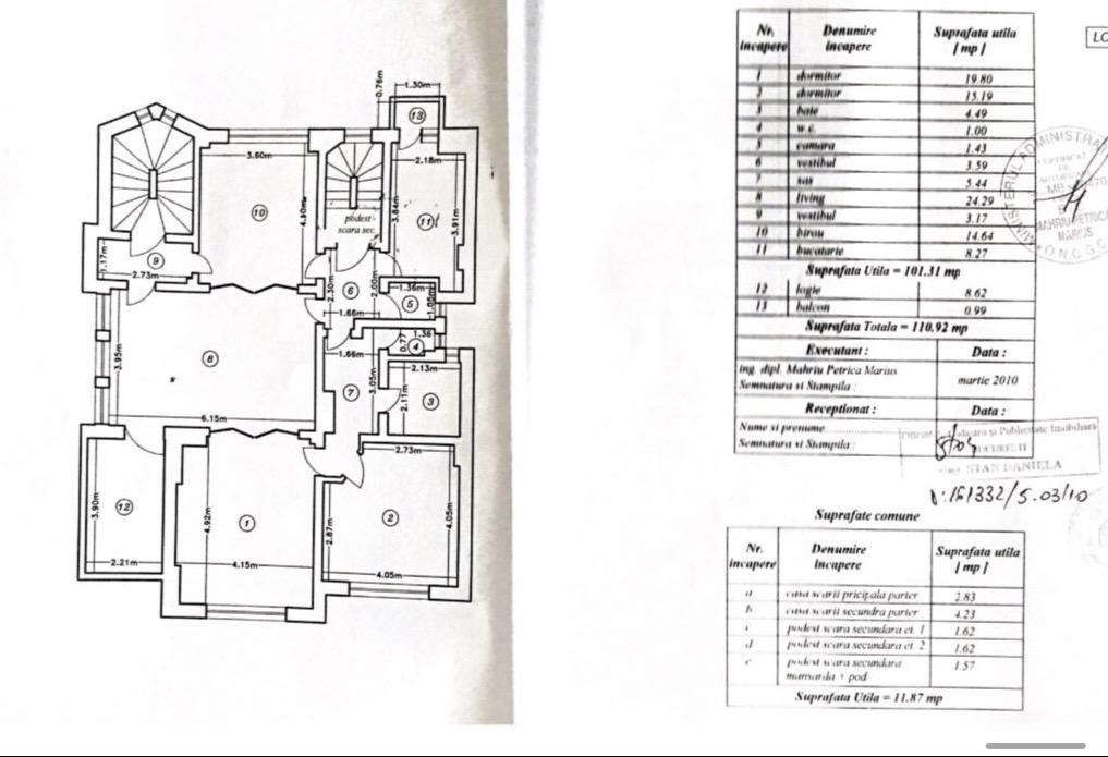 Apartament 4 camere - 110 Mp - Centrala proprie - Cotroceni