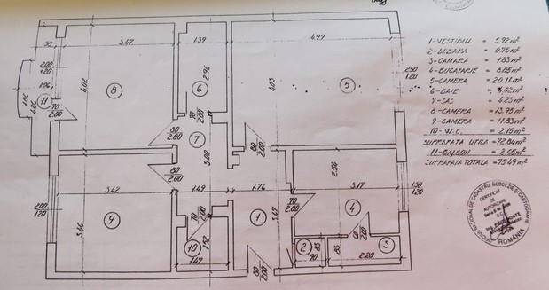 Apartament 3 camere-zona Uverturii/ Lujerului