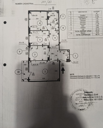 Apartament 3 camere decomandat - Parcul Morarilor 